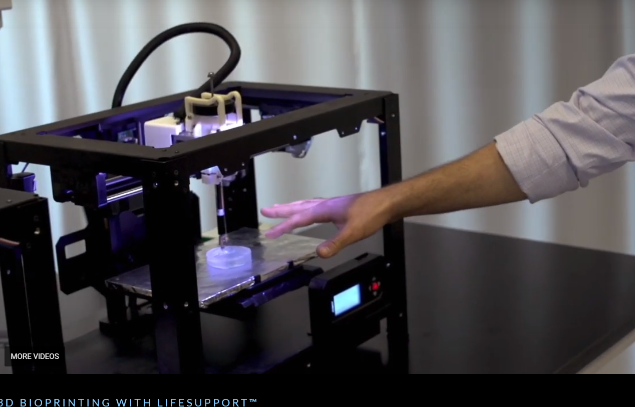 Screenshot of Fluidform 3D bioprinting