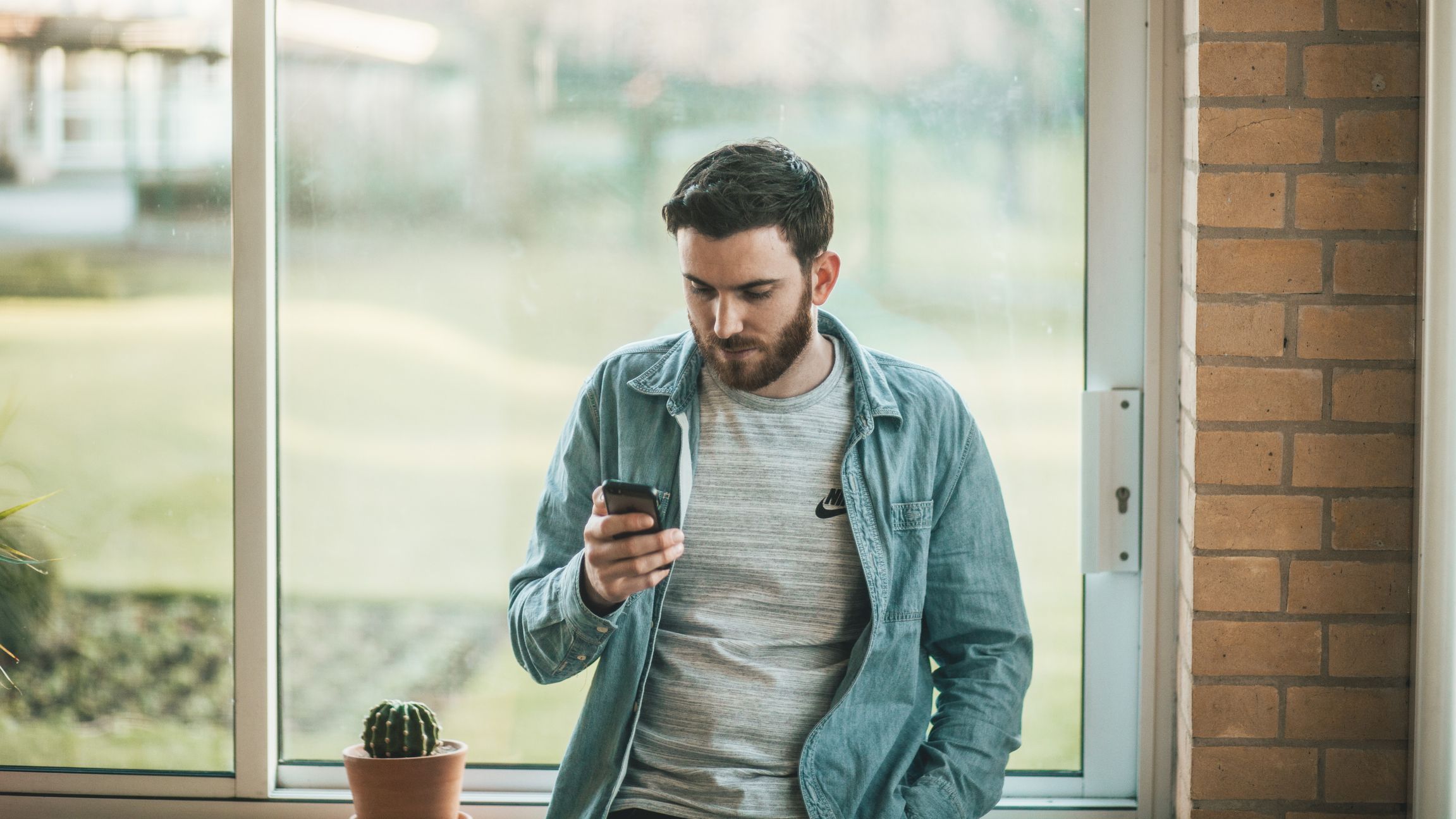 Man on a smartphone